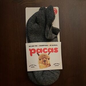 Pacas Women's Alpaca Crew Socks - Charcoal Gray